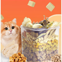 [Thức ăn khô] Hộp thịt sấy khô cho chó mèo 660g giàu canxi và protein bổ sung nhiều chất dinh dưỡng cho cơ thể