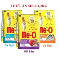 Thức ăn Me-o hương vị hải sản, cá ngừ, cá thu dinh dưỡng thơm cho mèo gói 1.2kg