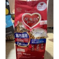 THỨC ĂN MÈO BEAUTY PRO ADULT FISH FLAVOR 600G VỊ CÁ, DÀNH CHO MÈO TRƯỞNG THÀNH