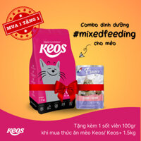 Thức Ăn Mèo Keos Cho Mọi Lứa Tuổi - Vị Cá Ngừ (350gr - 1.5kg)