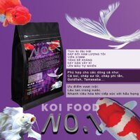 Thức ăn No.1 Mix size nhỏ 2mm cho cá chép sư tử, cá Tamasaba, cá Ranchu, cá chép vàng, cá phi tần túi 1kg, 500g