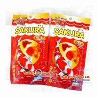 Thức ăn Sakura Gold hạt nhỏ size B dành cho cá cảnh rất tốt không làm đục nước 35% Đạm