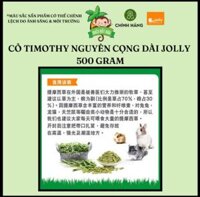Thức ăn thỏ bọ - Cỏ khô timothy nguyên cọng dài chính hãng Jolly 500 gram dành cho thỏ, bọ, chinchilla