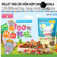 Thức ăn trái cây Alice cho Chinchilla 1kg AE103