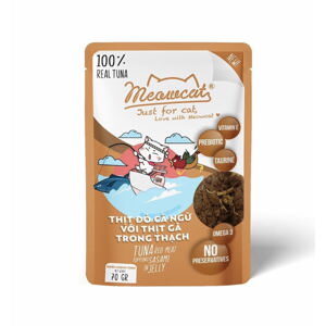 Thức ăn ướt cho mèo Meowcat Vị cá ngừ & gà Jelly 70g