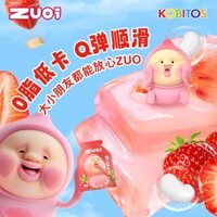 Thực phẩm ăn nhẹ cho trẻ em Zuo Konjac Jelly Peach dễ thương 96g chứa 58% nước trái cây, ít calo, không béo