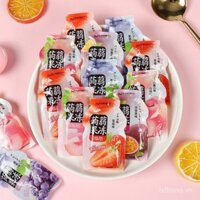 Thực phẩm ăn nhẹ lành mạnh Konjac Jelly 0 Fat, nước ép có thể ép, túi mùa hè hương đào trắng và dâu tây