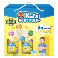 Thực phẩm bảo vệ sức khỏe - Nước yến Kids Nest Plus+ Hương Tự nhiên (Lốc 6 lọ)