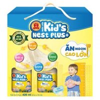 Thực phẩm bảo vệ sức khỏe – Nước yến Kids Nest Plus+ Hương Tự nhiên (Lốc 6 lọ)