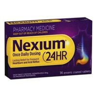 Thực phẩm bảo vệ sức khỏe hỗ trợ trị đau dạ dày Nexium 24hr 20mg 14 viên của Úc