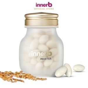 Thực phẩm bảo vệ sức khỏe innerb aqua rich doubleup (giúp giữ ẩm da sáng mịn từ axit hyaluronic) lọ 56 viên