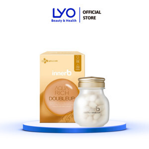 Thực phẩm bảo vệ sức khỏe innerb aqua rich doubleup (giúp giữ ẩm da sáng mịn từ axit hyaluronic) lọ 56 viên