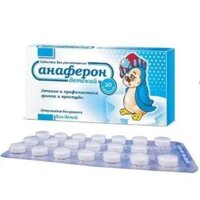 Thực phẩm bảo vệ sức khỏe tăng đề kháng Anaferon Nga vỉ 20 viên cho bé 1M+