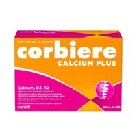 Thực phẩm bảo vệ sức khỏe Corbiere Calcium Plus (Hộp 30 ống)