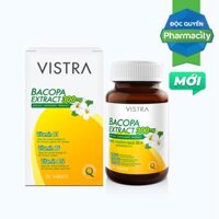 Thực phẩm bảo vệ sức khỏe Vistra Bacopa Extract 300 mg (hộp 30 viên)