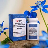 Thực phẩm bảo vệ sức khỏe Maple West Glucosamine Sulfate 1500mg + Chondroitin Sulfate 800mg