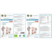 Thực phẩm bảo vệ sức khỏe Glucosamine + MSM & Collagen Type II, vitamin D3, vitamine C (Chai 60 viên)