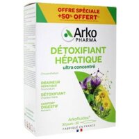 Thực phẩm bảo vệ sức khỏe detox thải độc gan Arkopharma Detoxifiant Hepatique Pháp 30 ống