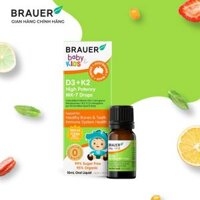 Thực phẩm bảo vệ sức khỏe BRAUER BABY & KIDS D3 + K2 HIGH POTENCY MK-7 DROPS