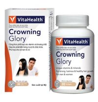 Thực phẩm bảo vệ sức khỏe VitaHealth Crowning Glory giúp tóc bóng mượt và chắc khỏe (30 viên)