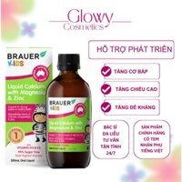 Thực phẩm bảo vệ sức khỏe Brauer Kids Liquid Calcium with Magnesium & Zinc
