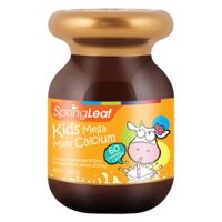 Thực Phẩm Bảo Vệ Sức Khỏe: SpringLeaf Hỗ Trợ Canxi Cho Bé Kids Mega Milky Calcium 60 Viên