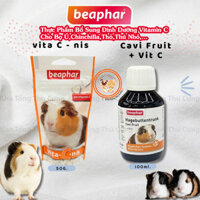 Thực phẩm bổ sung Beaphar Vita-C-nis Beaphar Vitamin C của Hà Lan cho bọ ú,chuột lang,cavia,thú nhỏ,dạng viên và nước