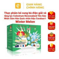 Thực phẩm bổ sung bù điện giải và tăng lực Colostrum Newzealand Yến Sào Nhân Sâm Hàn Quốc nhãn hiệu Carabao® Winter Melo