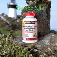 Thực phẩm bổ sung Canxi, Magie, Kẽm Kirkland Calcium Citrate Magnesium & Zinc hộp 500 viên