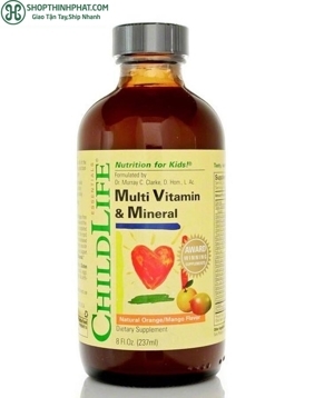 Thực phẩm bổ sung cho bé ChildLife Multi Vitamin & Mineral Formula (237 ml)