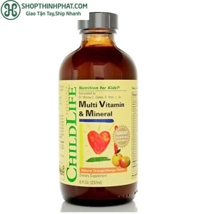 Thực phẩm bổ sung cho bé ChildLife Multi Vitamin & Mineral Formula (237 ml)