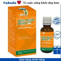 Thực phẩm bổ sung DHA cho bé Kids Brain Drop NSG bổ sung DHA & EPA giúp hình thành và phát triển trí não 30ml