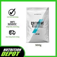 Thực phẩm bổ sung hỗ trợ tăng năng lượng và sức mạnh Myprotein Creatine Monohydrate Không mùi túi 500g 166 lần dùng
