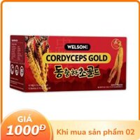 Thực phẩm bổ sung Nước uống Đông Trùng Hạ Thảo - Welson Cordyceps Gold - Hộp 10 Chai (75ml)