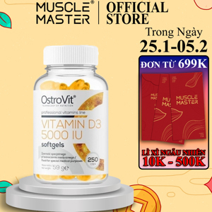 Thực phẩm bổ sung Ostrovit Vitamin D3 5000IU 250 viên
