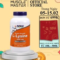 Thực Phẩm Bổ Sung Phòng Ngừa Mụn Ngoài Da, Tổng Hợp Collagen Đẹp Da NOW L-Lysine 1000 mg 250 Viên