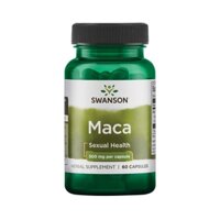 Thực phẩm bổ sung tăng cường sinh lý nam Swanson Maca 500mg Hộp 60 viên