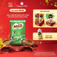 Thực phẩm bổ sung thức uống lúa mạch Nestlé Milo 600g