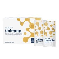 Thực phẩm bổ sung Unicity UNIMATE LEMON GINGER FLAVORED MATE Hộp 30 gói x 6.3g