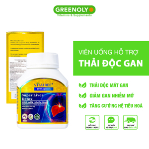 Thực phẩm bổ sung và Vitamin Liver Detox Vitatree Australia - Giải độc, bổ gan, giảm mỡ trong gan