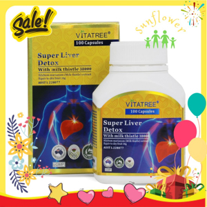 Thực phẩm bổ sung và Vitamin Liver Detox Vitatree Australia - Giải độc, bổ gan, giảm mỡ trong gan