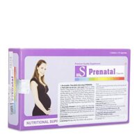 Thực phẩm bổ sung Vitamin và khoáng chất cần thiết cho phụ nữ mang thai & cho con bú S Prenatal (3 vỉ x 10 viên/hộp)