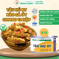 Thực Phẩm Chay Bình Loan - Combo 12 hộp Tàu Hủ Ky Xào Sả Ớt