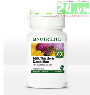 Thực phẩm chức năng bảo vệ gan Nutrilite Milk Thistle & Dandelion - 60 viên