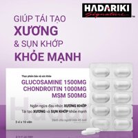 Thực Phẩm Chức Năng Bổ Xương Khớp Hadariki Glucosamine 1500mg Chondroitin 1200mg & MSM 500mg (Combo 2 hộp 3 vỉ 10 viên)