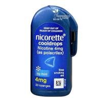 Thực phẩm chức năng Kẹo ngậm cai thuốc lá Nicorette Cooldrops Nicotine 4mg của Úc