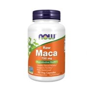 Thực phẩm chức năng Now Foods Raw Maca 750mg 90 viên