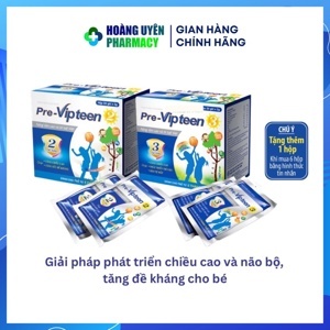 Thực phẩm chức năng Pre-Vipteen 2 - hỗ trợ bổ sung Calci phát triển chiều cao cho trẻ em