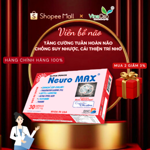 Thực phẩm chức năng tăng cường chuyển hóa tế bào não Super Power Neuro Max