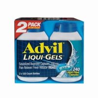 Thực phẩm chức năng Thuốc uống giúp giảm đau hiệu quả Advil Liqui Gels 2 x 120 viên của Mỹ